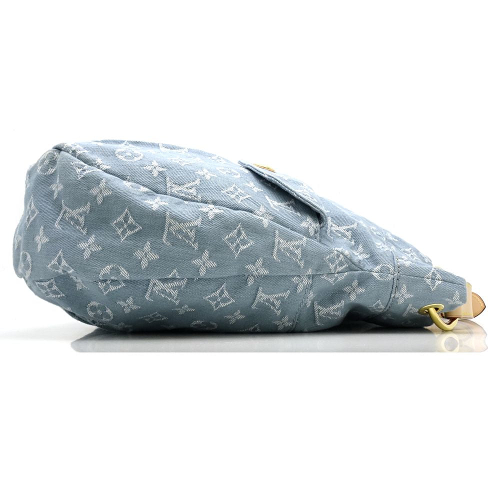 Louis Vuitton Monogram Denim Daily GM Blue Claire ToteBag