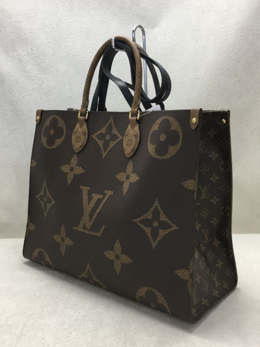 Louis Vuitton On The Go Gm Monogram Tote Bag Pvc Brown