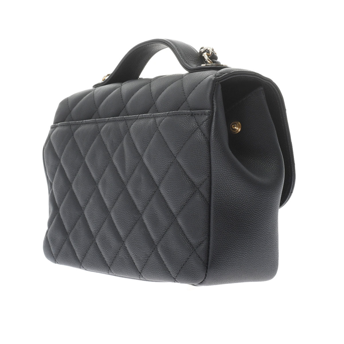 Chanel Matelasse Affinity S Black gold Hardware Grained Calfskin Handbag