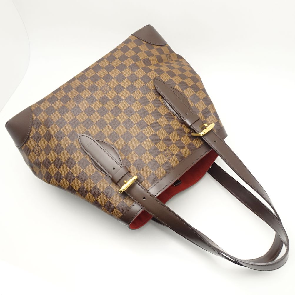 Louis Vuitton Damier Hampstead MM Ebene Tote Bag Brown