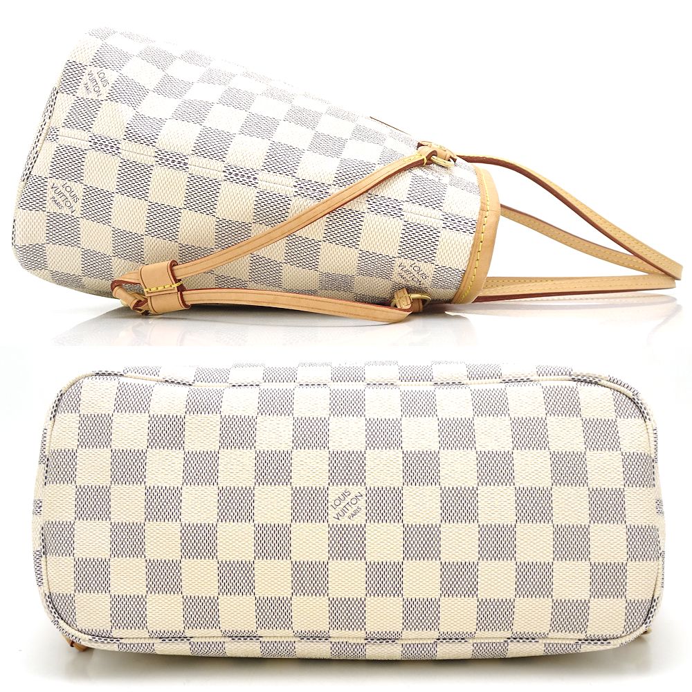 Louis Vuitton Damier Azur Neverfull PM Tote Bag