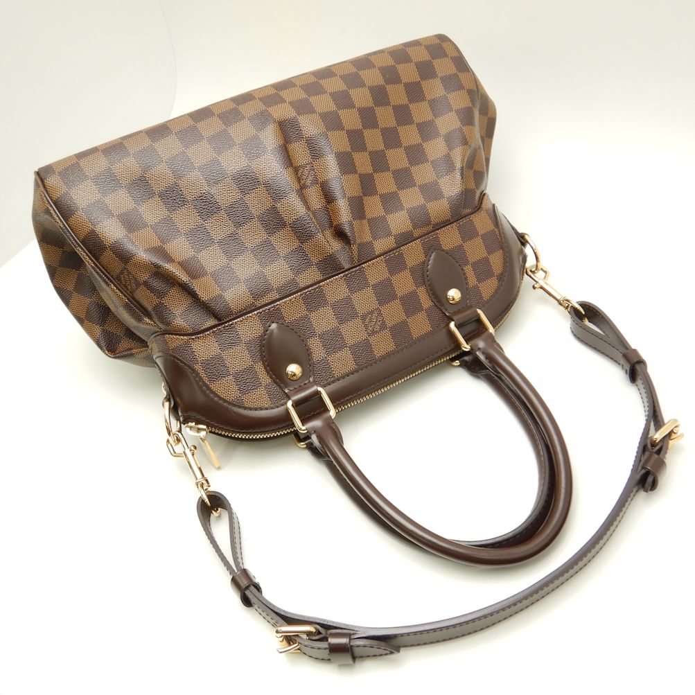 Louis Vuitton Damier Trevi PM Ebene 2WAY Bag Brown