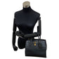 Louis Vuitton Leather Genuine PM Leather Handbag Black
