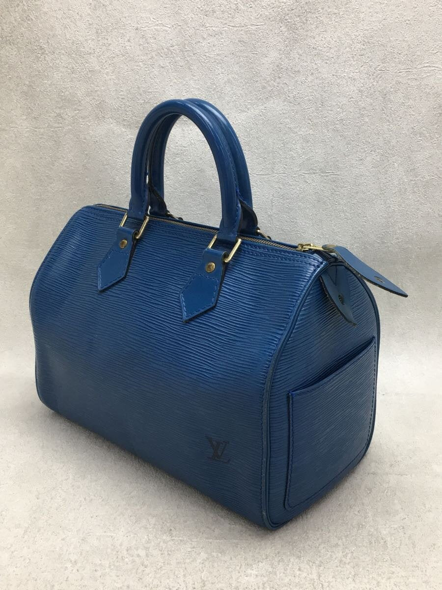 Louis Vuitton Speedy 25 Epi BLUL Eather