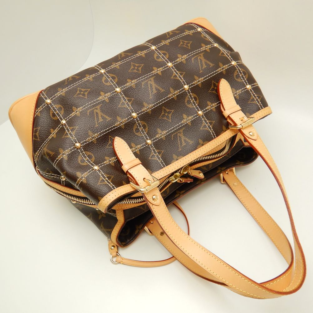 Louis Vuitton Monogram Riveting Brown Shoulder Bag