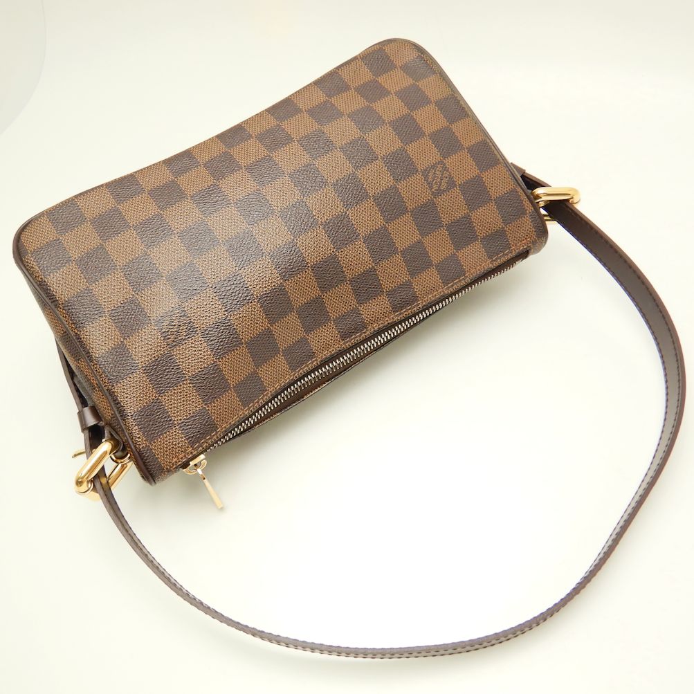 Louis Vuitton Damier Ravello GM Ebene Handbag Shoulder Bag Brown