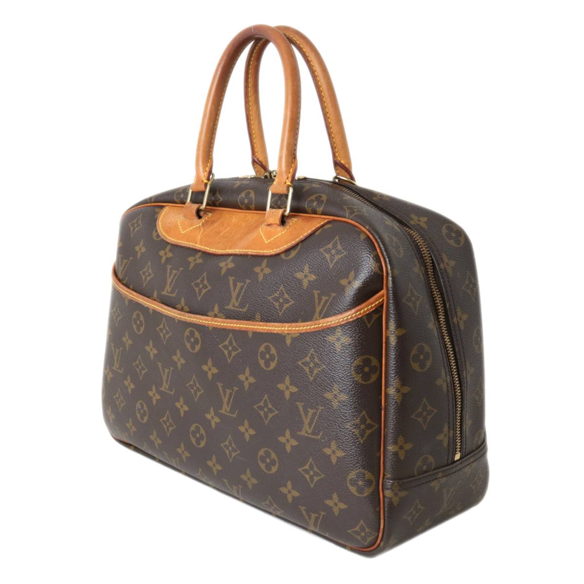 Louis Vuitton Deauville Handbag Boston Bag Monogram