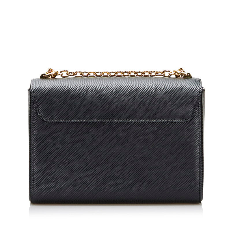 Louis Vuitton Epi Twist MM Chain Shoulder Bag Noir Black