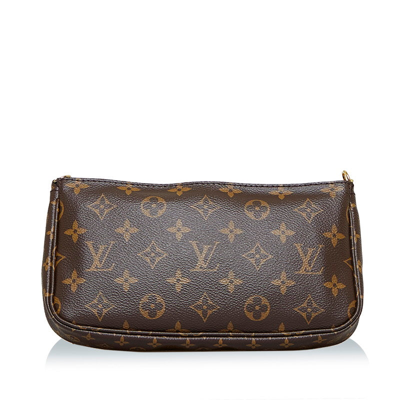 Louis Vuitton Multi Pochette Accessoire Shoulder Bag Rose Claire Brown