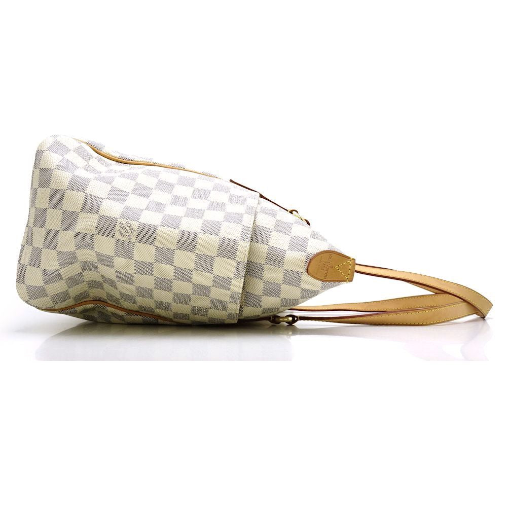 Louis Vuitton Damier Azur Totally MM Tote Bag White