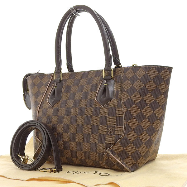 Louis Vuitton Damier Kaisa Tote PM 2WAY Shoulder Bag Brown