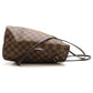 Louis Vuitton Damier Neverfull MM Ebene Tote Bag Brown