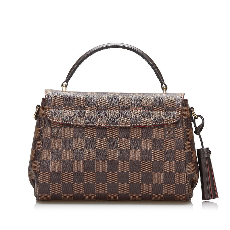 Louis Vuitton Damier Croisette PM Shoulder Bag Brown