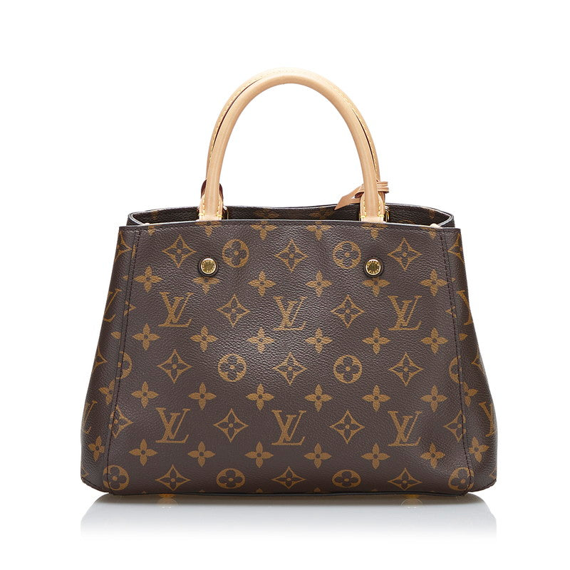 Louis Vuitton Monogram Montaigne BB Shoulder Bag Brown