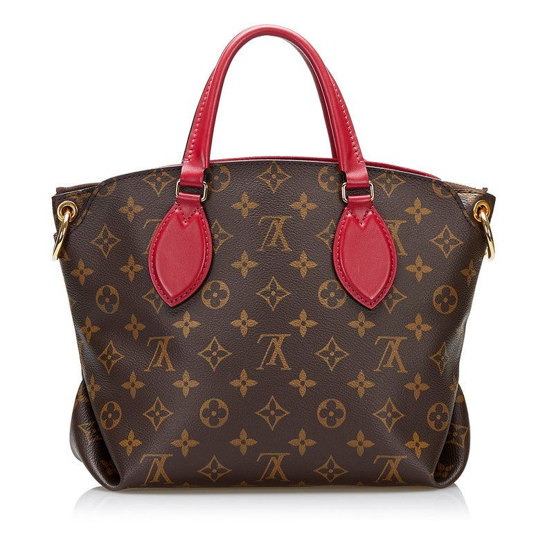 Louis Vuitton Flower Zipped PM Handbag Shoulder Bag Brown
