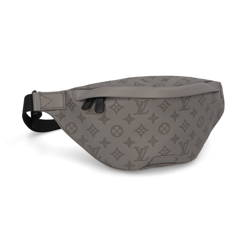 Louis Vuitton Discovery Bum Bag PM Gray Black Hardware Shoulder Bag