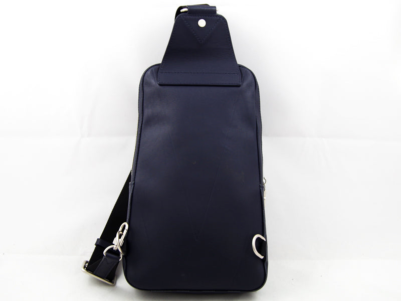 Louis Vuitton Damier Infini Avenue Sling Bag Navy Leather Calf