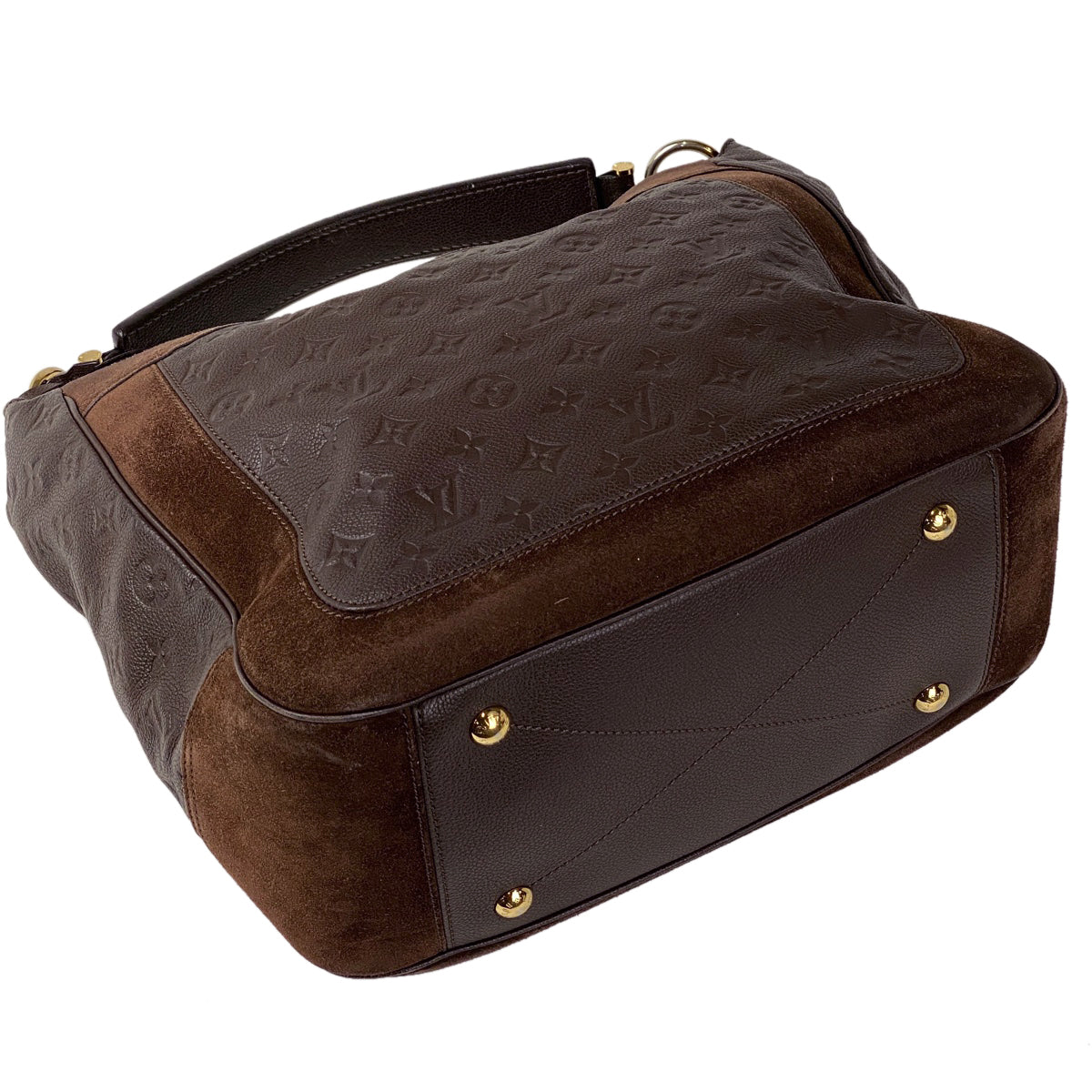 Louis Vuitton Audacious MM Shoulder Bag Monogram Implant Ombre Brown