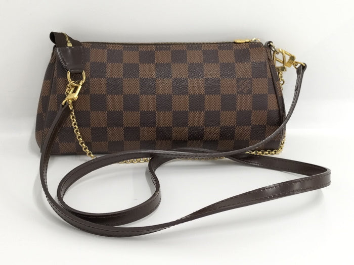 Louis Vuitton Eva 2way Shoulder Bag Chain Bag Damier Ebene