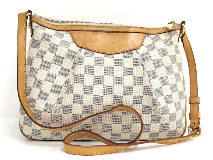 Louis Vuitton Syracusa PM Shoulder Bag Damier Azur