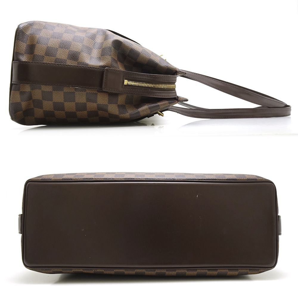 Louis Vuitton Damier Chelsea Ebene Shoulder Tote Brown