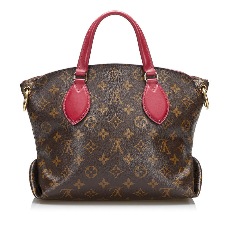 Louis Vuitton Flower Zip De Tote PM Shoulder Bag Riduvin Brown