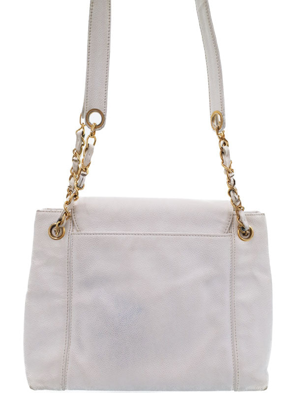 Chanel Coco Mark Shoulder Bag White