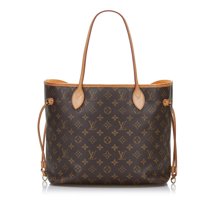Louis Vuitton Monogram Neverfull MM Tote Bag Shoulder Bag Brown