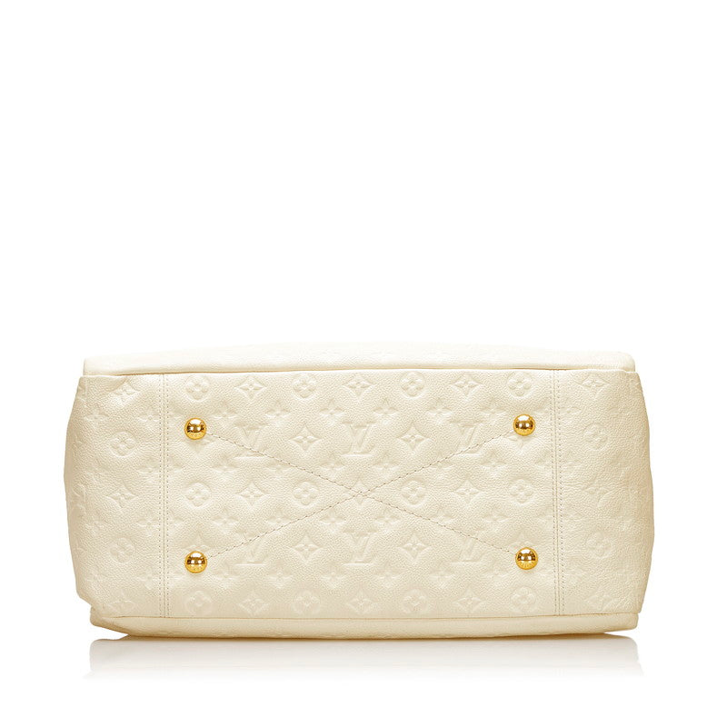 Louis Vuitton Empreinte Artsy MM Shoulder Bag Neige Beige