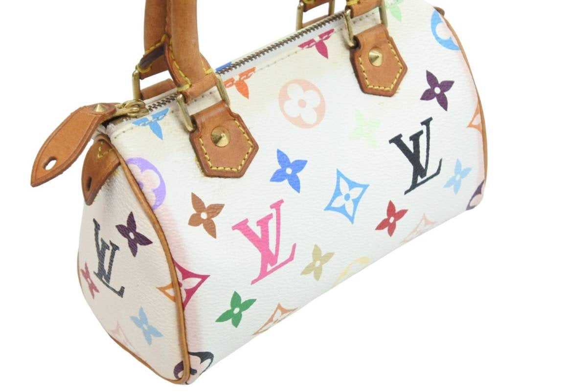 Louis Vuitton Takashi Murakami Mini Speedy White Bron Monogram