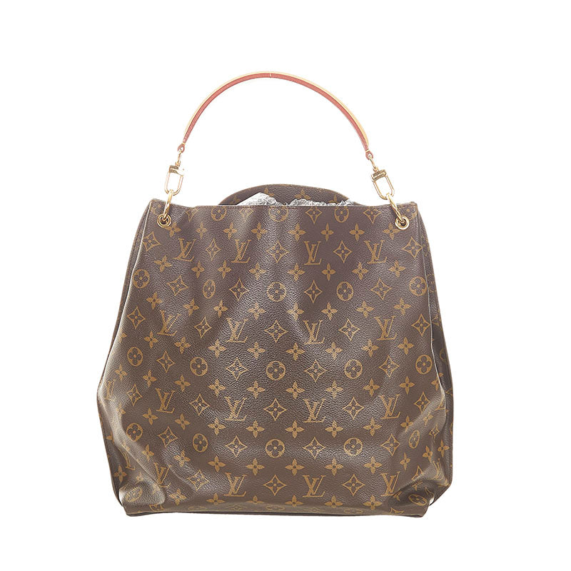 Louis Vuitton Monogram Metis Leather Handbag Brown