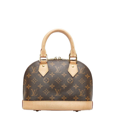 Louis Vuitton Monogram Alma BB Handbag Shoulder Bag Brown