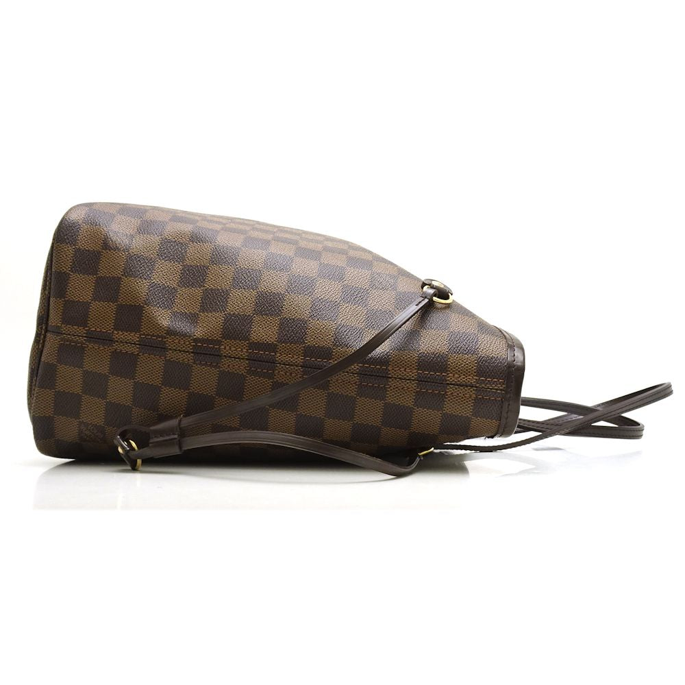 Louis Vuitton Damier Neverfull MM Ebene Tote Bag Brown