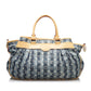 Louis Vuitton Denim Cavalier GM Handbag Shoulder Bag Blue