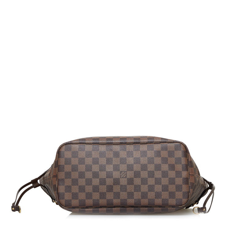 Louis Vuitton Damier Neverfull MM Tote Bag Shoulder Bag Brown
