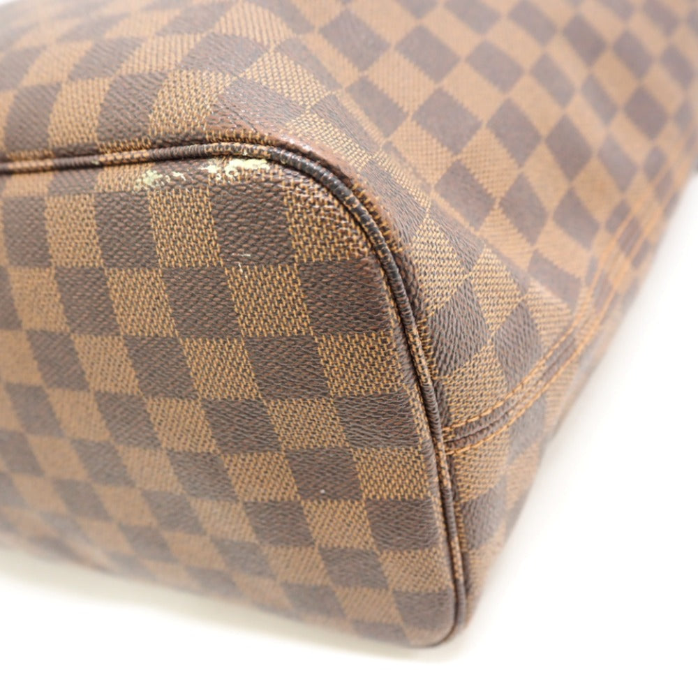 Louis Vuitton Neverfull MM Damier Handbag Brown