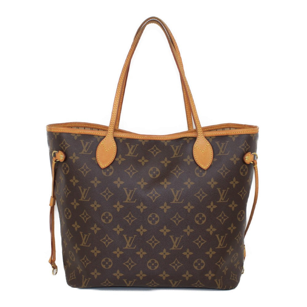 Louis Vuitton Neverfull MM Handbag Tote Bag Monogram Brown