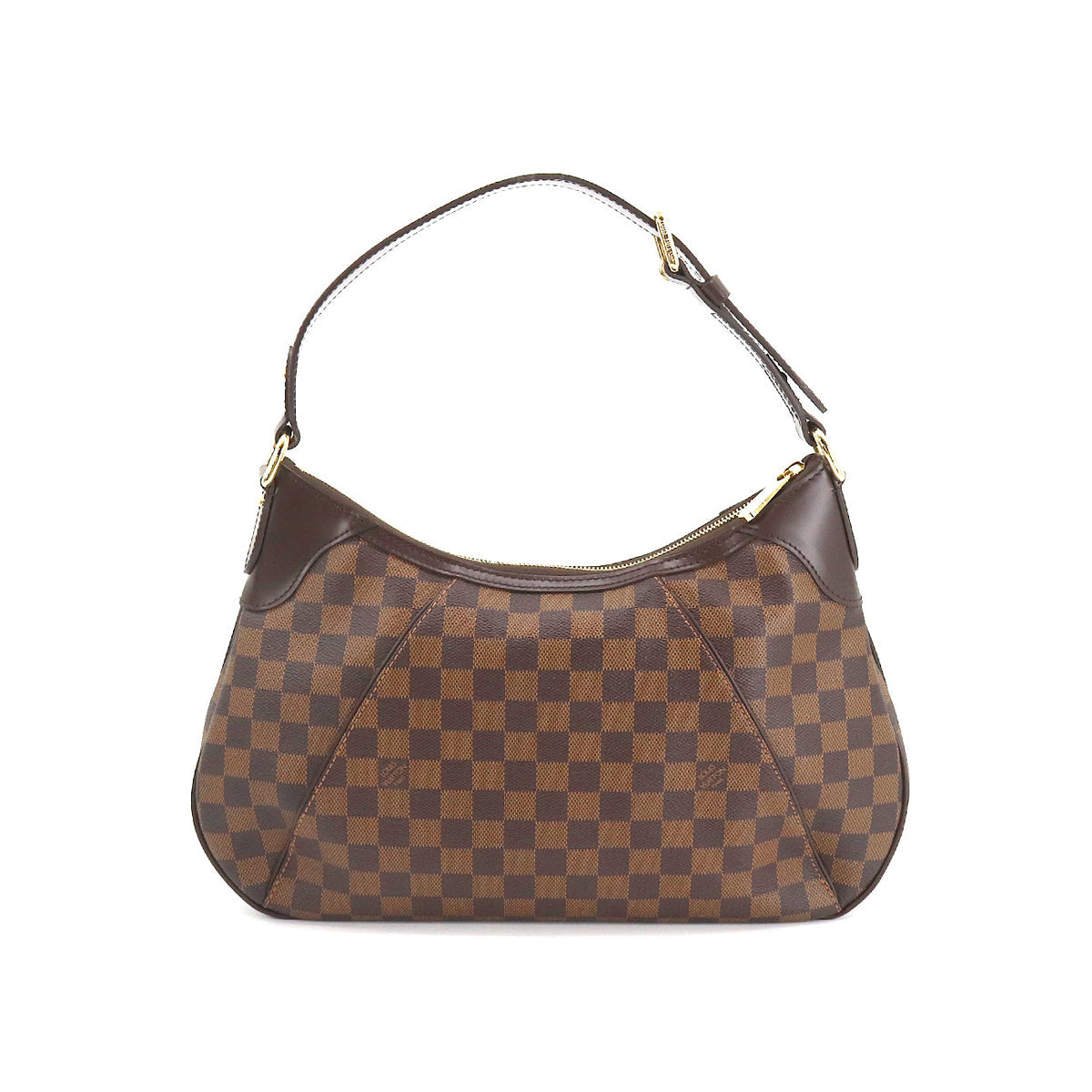 Louis Vuitton Damier Thames GM Shoulder Bag Ebene Gold Metal Fittings