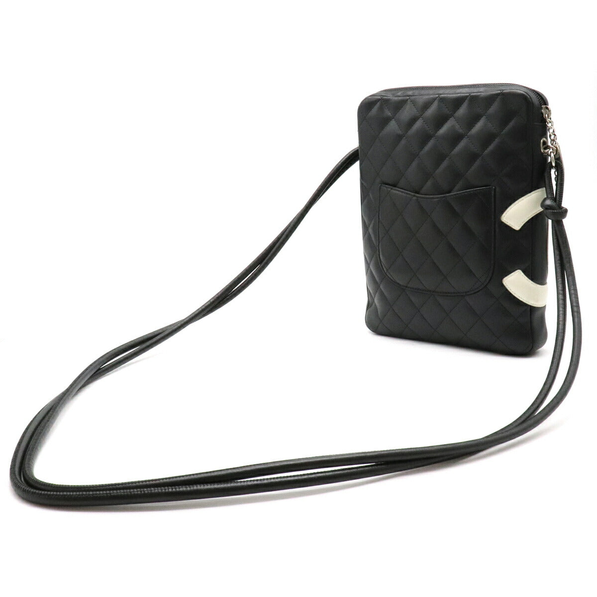 Chanel Coco Mark Pochette Shoulder Bag Crossbody Black White