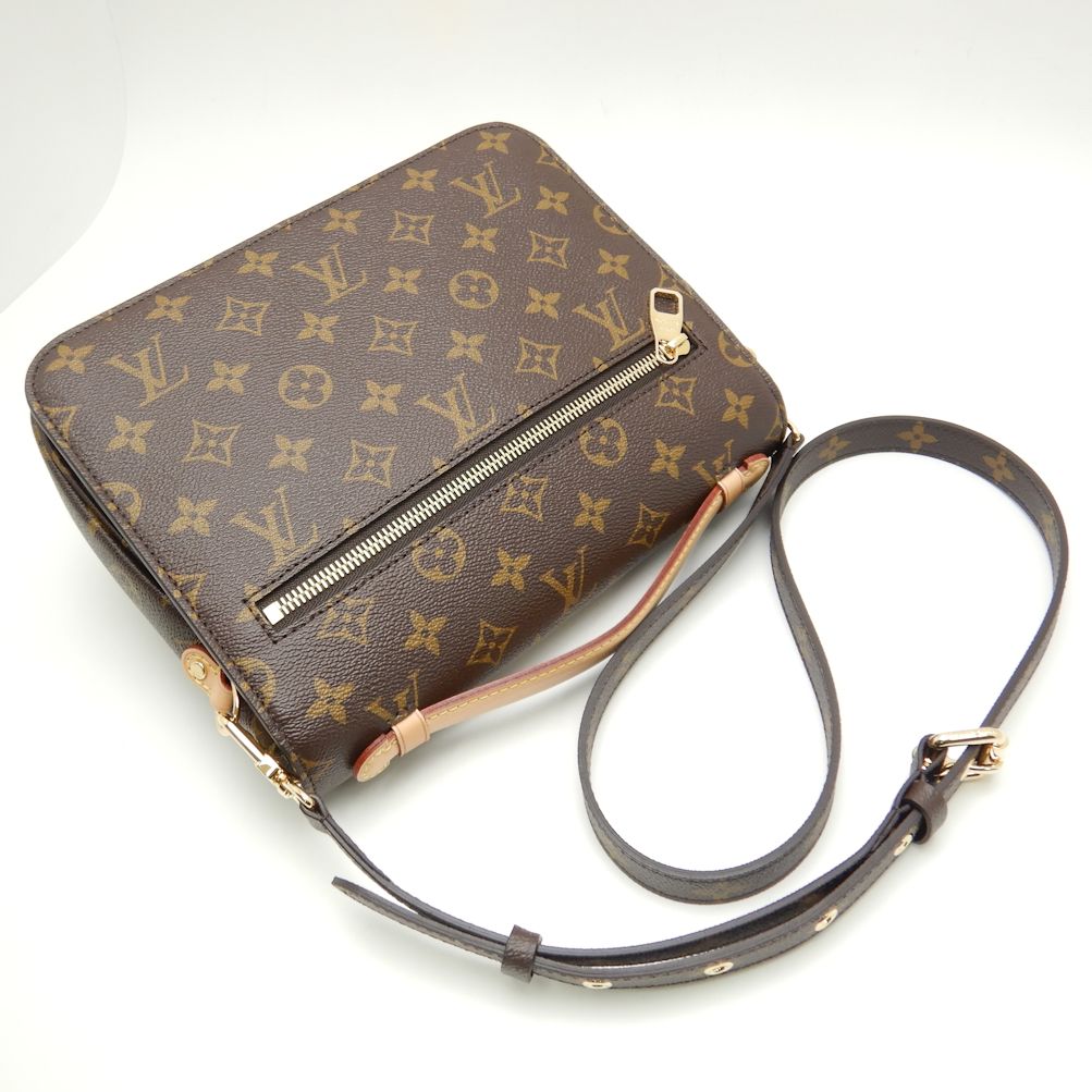 Louis Vuitton Monogram Pochette Metis MM Brown 2WAY Bag