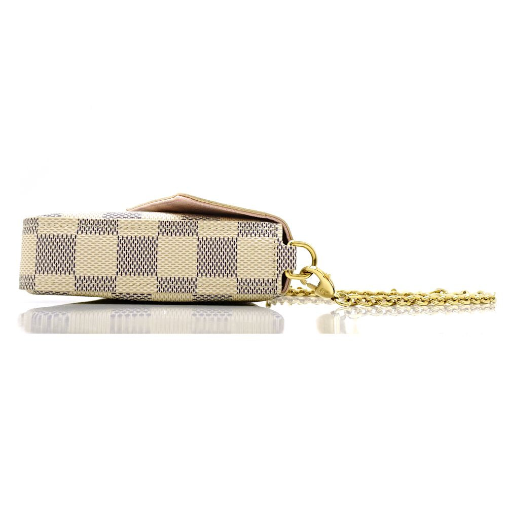 Louis Vuitton  Damier Azur Pochette Diagonal Hanging 2WAY