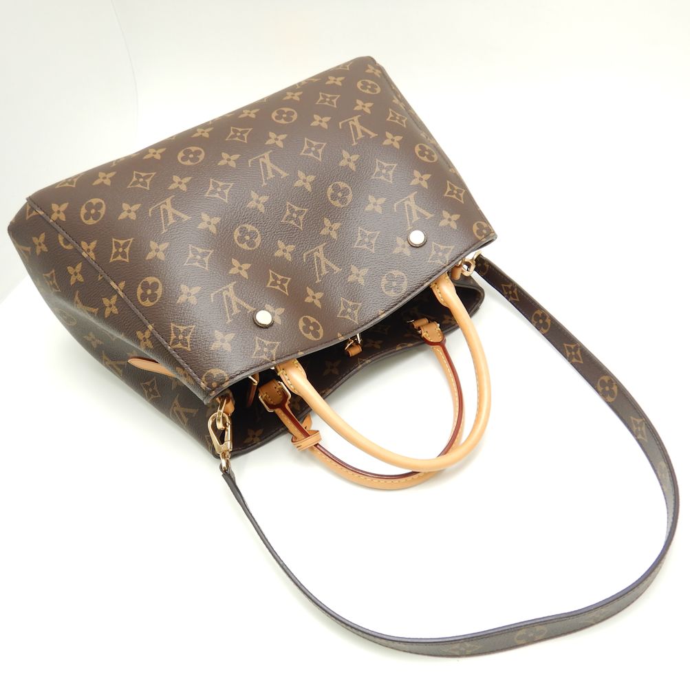 Louis Vuitton Monogram Montaigne MM Brown 2WAY Bag