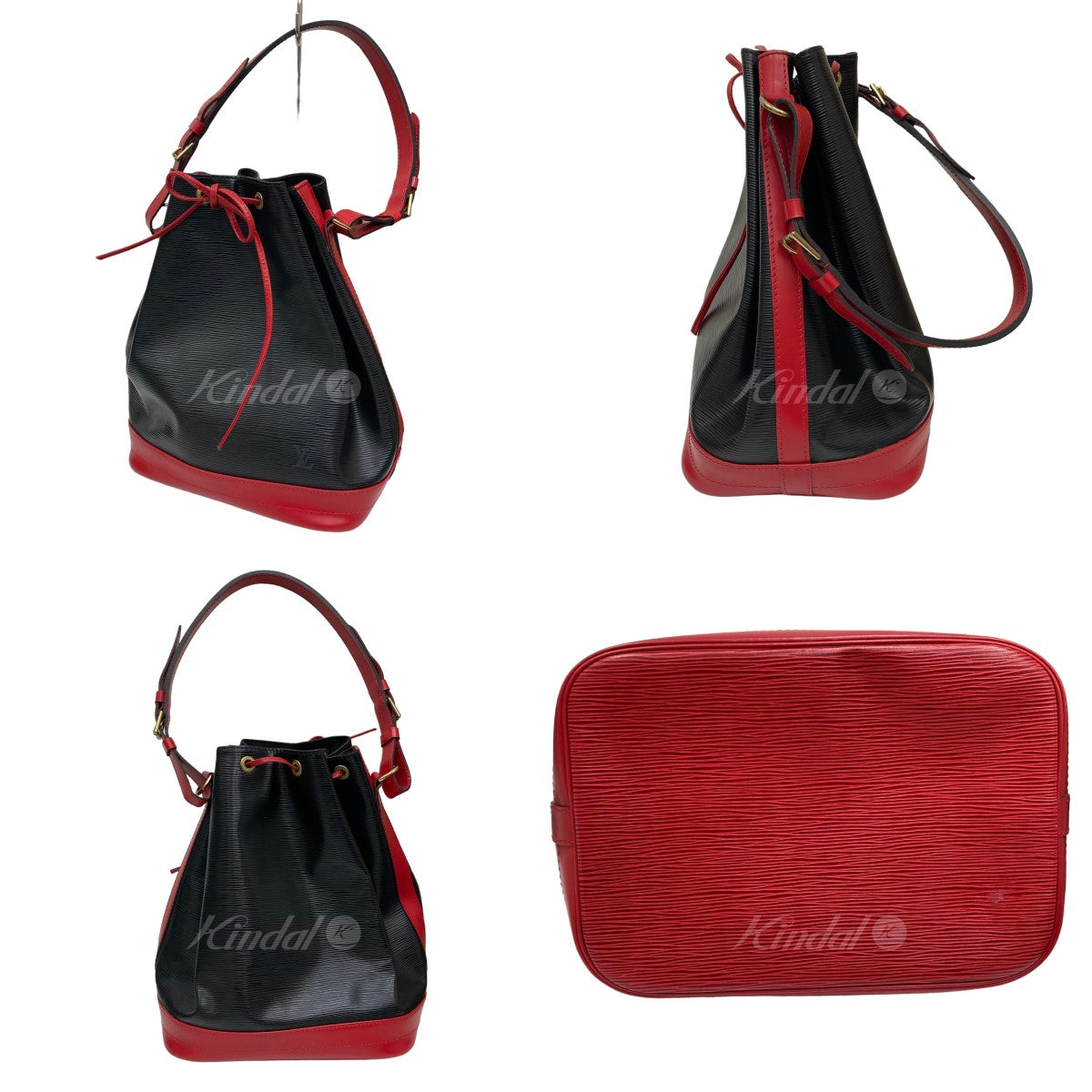 Louis Vuitton Noe Epi Shoulder Bag Black