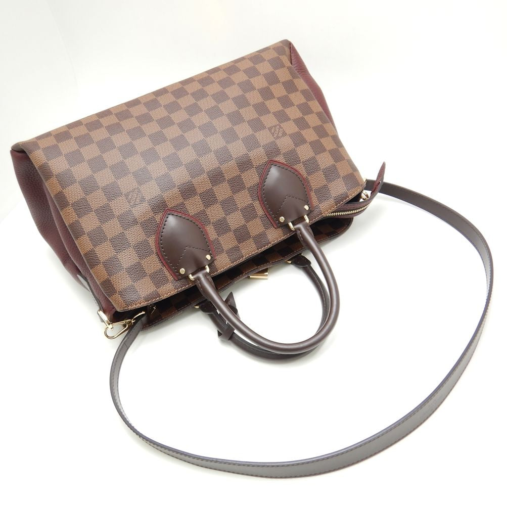 Louis Vuitton Damier Normandy Bordeaux 2WAY Bag Brown