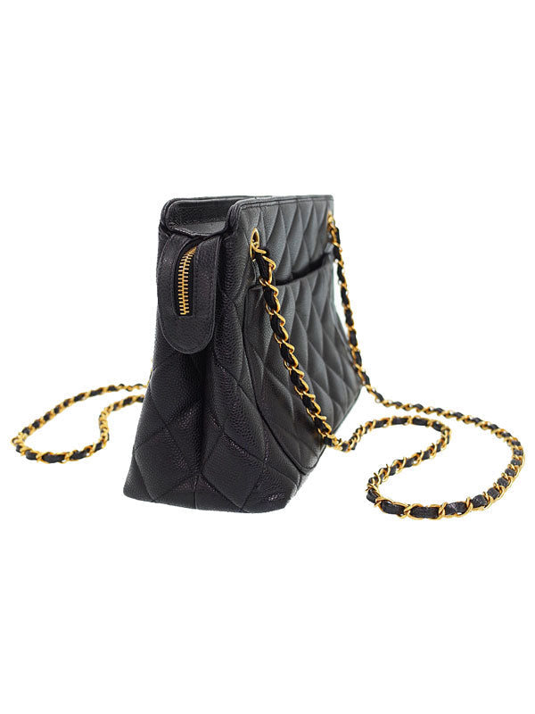Chanel Matelasse Chain Shoulder Bag Black