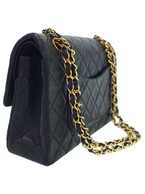 Chanel Matelasse Classic Handbag 25 Chain Shoulder Bag Black
