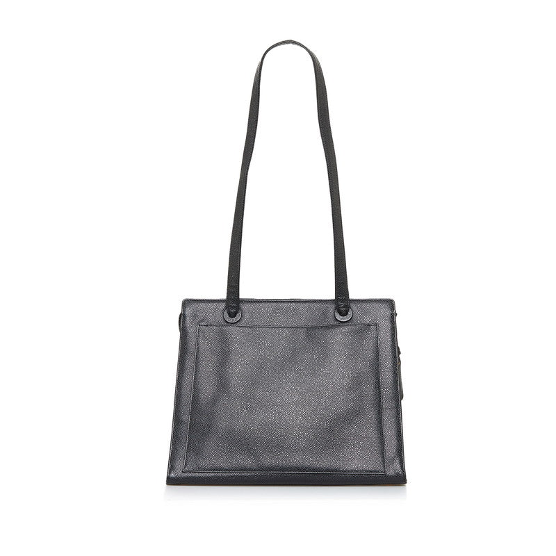Chanel Coco Mark Tote Bag Shoulder Bag Black