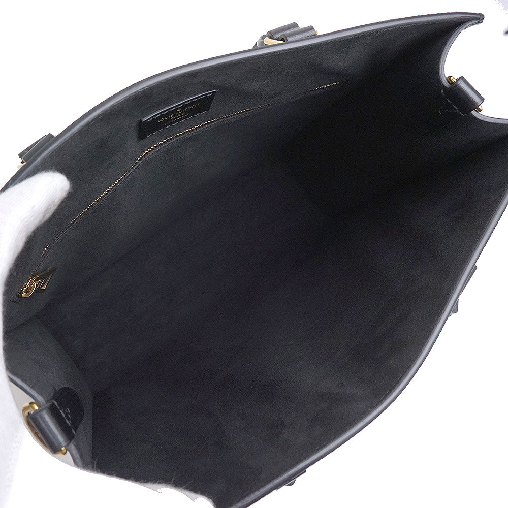 Louis Vuitton Epi Leather Sac Plat PM Diagonal Shoulder Bag Black