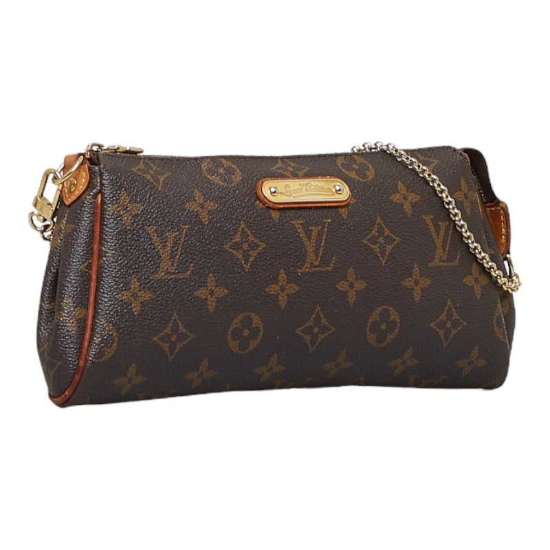 Louis Vuitton Monogram Eva Handbag Shoulder Bag 2way Brown
