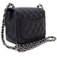 Chanel Mini Matelasse Chain Shoulder Bag Black